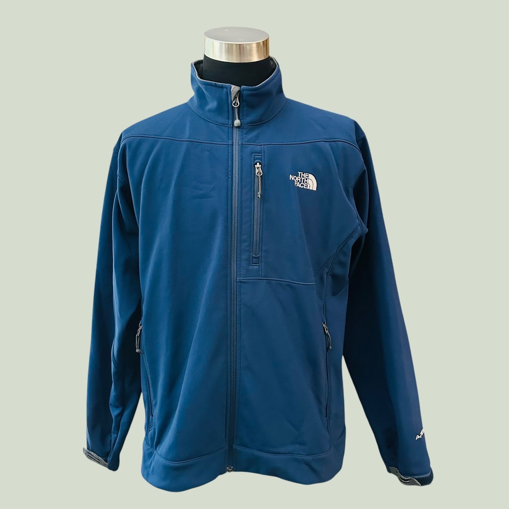 The North Face Blue Apex Bionic Jacket Mens Size XL - Full Zip Fleece Lined